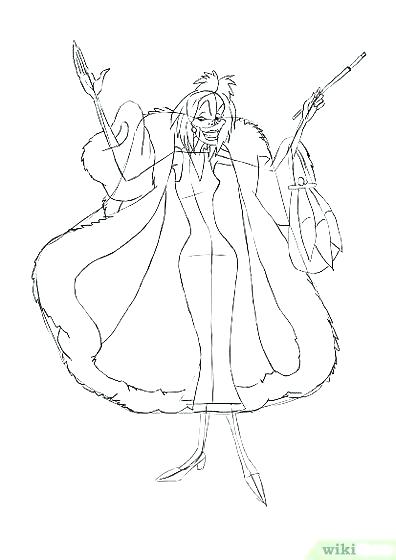 Cruella Deville Coloring Pages Coloring Pages E Queen Image Titled 396x560 Cruella Deville Coloring Pages Coloring Pages E Queen Image Titled