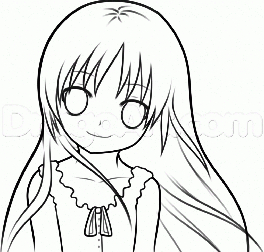Anime Girl Drawing Step By Step Coloring Pages Easy Anime Drawings 1024x979 Anime Girl Drawing Step By Step Coloring Pages Easy Anime Drawings