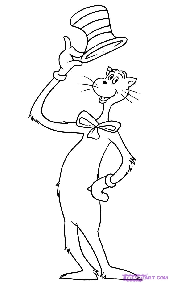 Simplified Thing One And Two Coloring Pages Dr Seuss Printables 717x1199 Simplified Thing One And Two Coloring Pages Dr Seuss Printables