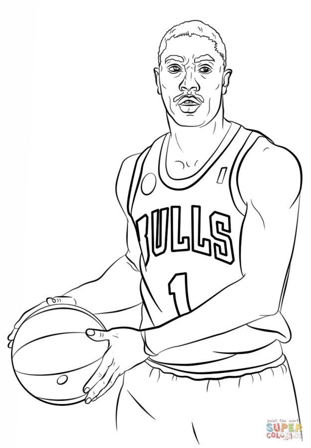 Impressive Design Stephen Curry Coloring Pages Derrick Rose Nba 625x900 Impressive Design Stephen Curry Coloring Pages Derrick Rose Nba