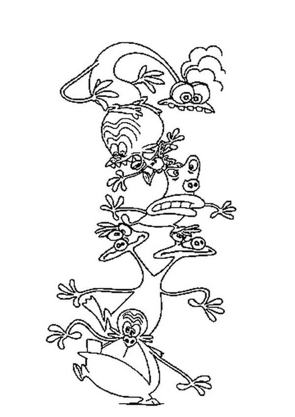 Space Goofs' Pyramid Coloring Pages 600x849 Space Goofs' Pyramid Coloring Pages