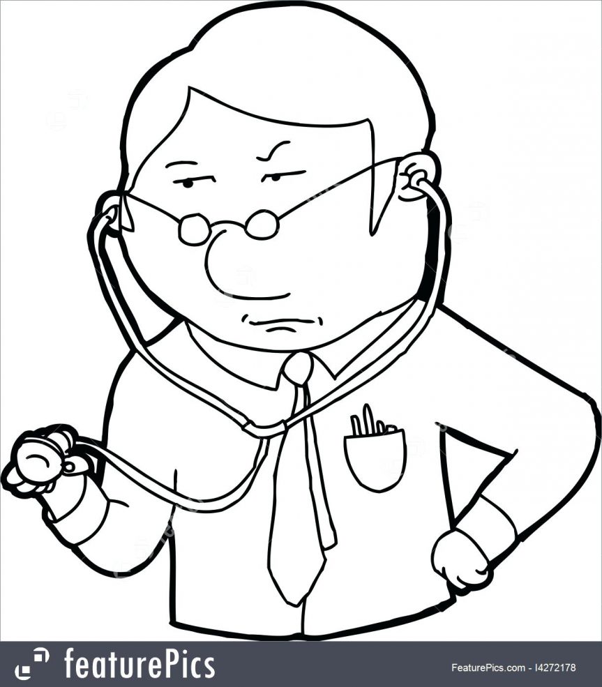 Stethoscope Coloring Page at GetColorings.com | Free printable ...