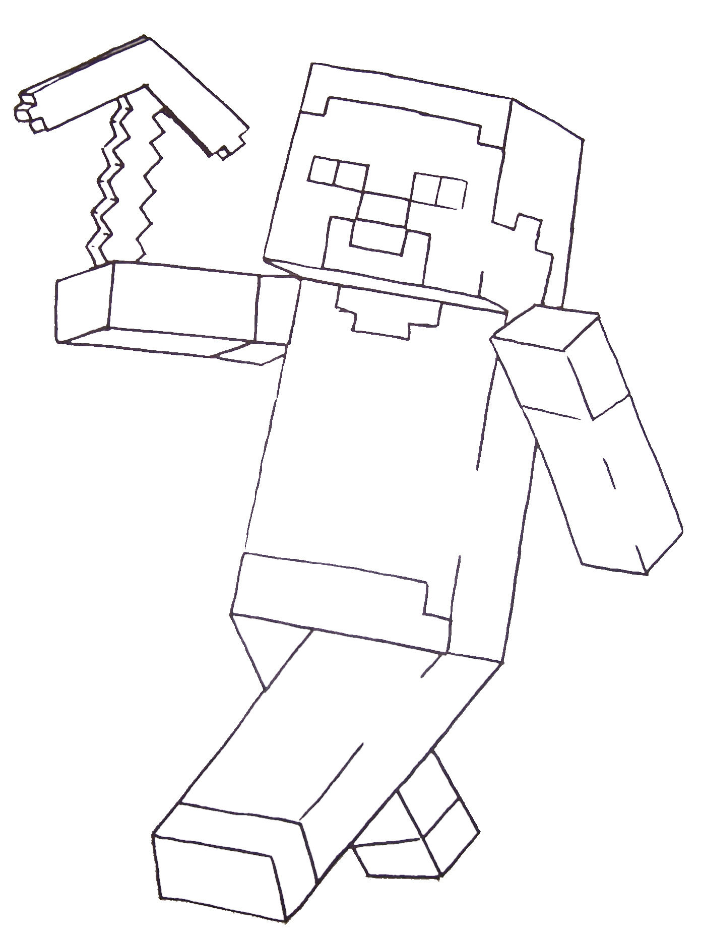 Shrewd Minecraft Coloring Pages Of Steve 1393x1865 Shrewd Minecraft Coloring Pages Of Steve