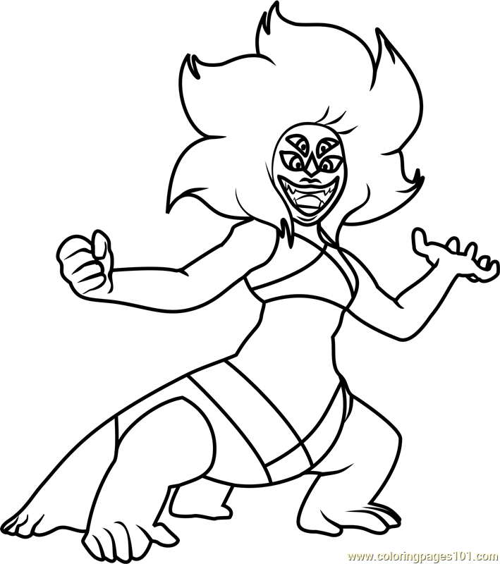 709x800 Malachite Steven Universe Coloring Page