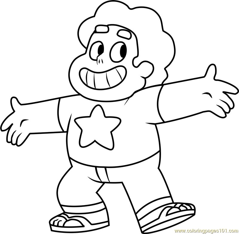 800x785 Steven Steven Universe Coloring Page