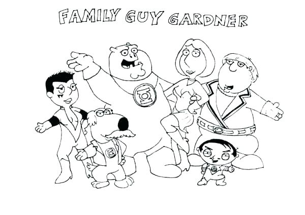 600x424 Stewie Coloring Pages Griffin Family Guy Characters Coloring Pages