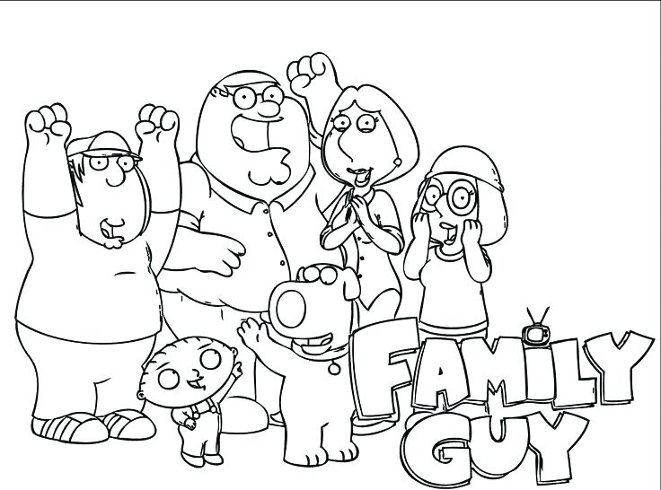 736x546 Stewie Griffin Colouring Pages Coloring Colori Family Guy Images
