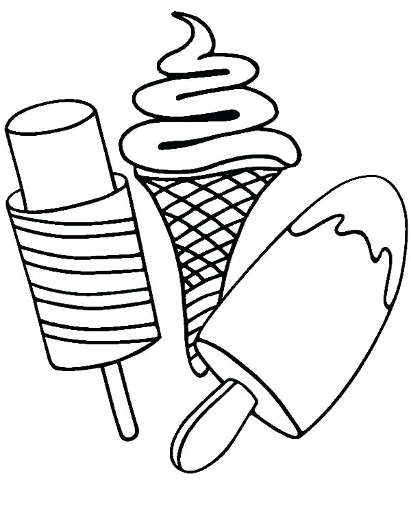 Ice Cream Coloring Page Various Type Of Ice Cream On Stick 600x761 Ice Cream Coloring Page Various Type Of Ice Cream On Stick