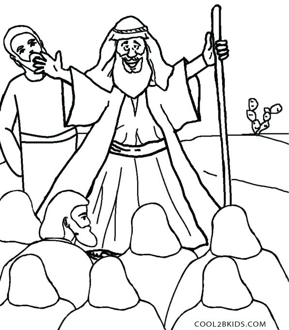 596x680 Moses Coloring Pages Red Sea Crossing And The Red Sea Coloring