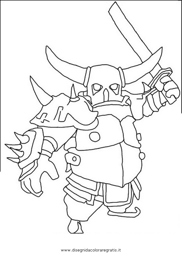 614x860 Clash Of Clans Pekka Coloring Pages, Clash Of Clans Goblin