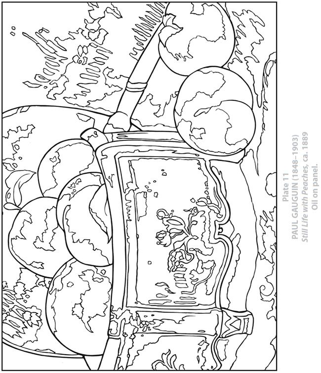 Still Life Coloring Pages