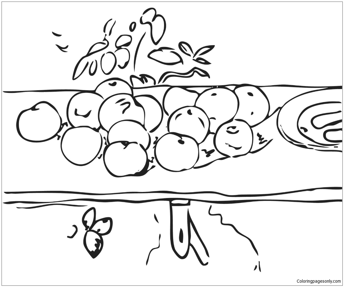 Still Life With Apples By Paul Cezanne Coloring Page 1113x930 Still Life With Apples By Paul Cezanne Coloring Page