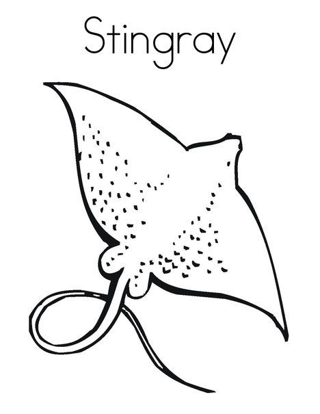 468x605 Top 10 Free Printable Stingray Coloring Pages Online Craft