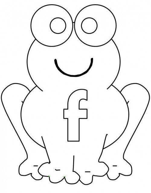 500x637 Letter F Which Is Present In The Stomach The Frog Coloring Page