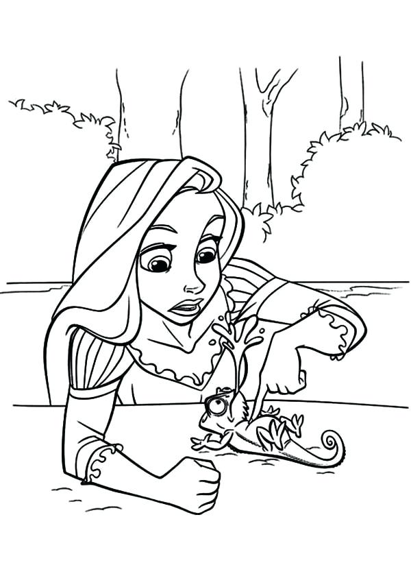 600x840 Pascal Tangled Coloring Pages Press Pascal Stomach Tangled