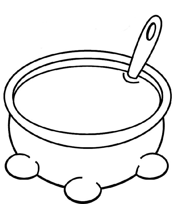 600x700 Soup Pot Coloring Page Thanksgiving Crafts