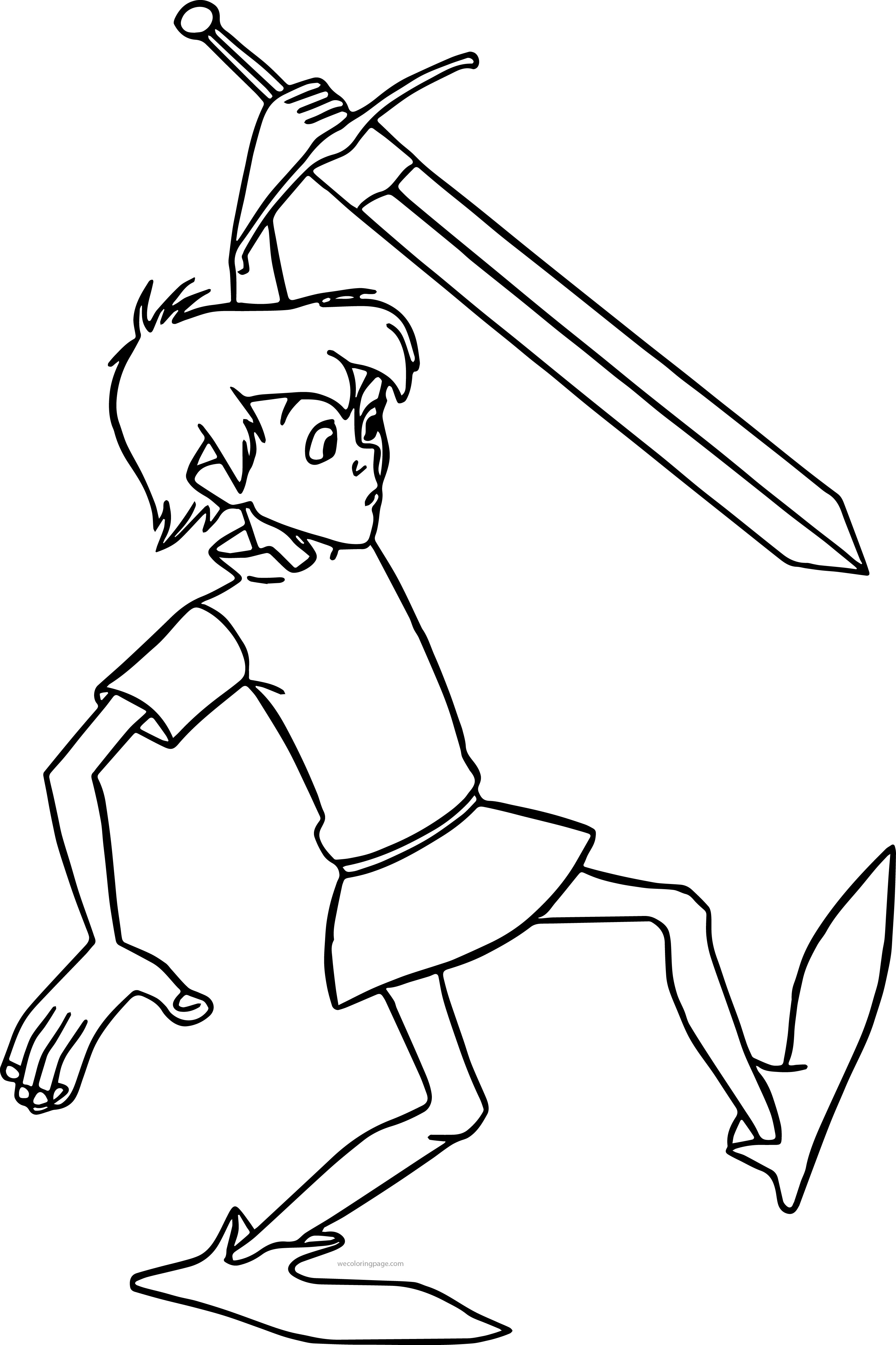 2971x4458 The Sword In Stone Arthur Coloring Pages S On Sword And The Stone