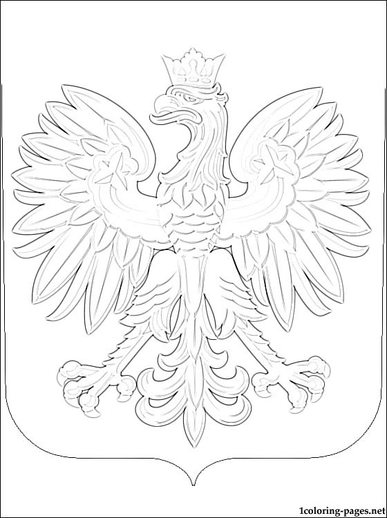 Poland Coat Of Arms Coloring Page Coloring Pages 560x750 Poland Coat Of Arms Coloring Page Coloring Pages