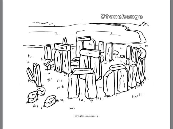 Coloring Sheet Of Stonehenge 736x552 Coloring Sheet Of Stonehenge