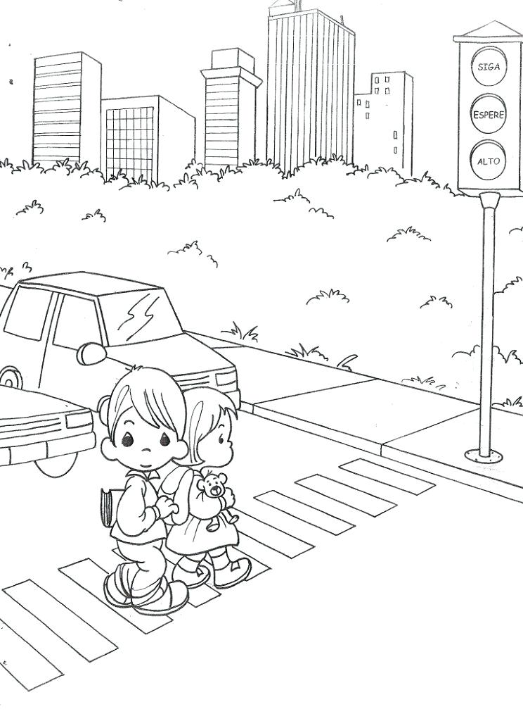 744x1024 Stop Light Coloring Page Child Coloring Drawing Precious Moments