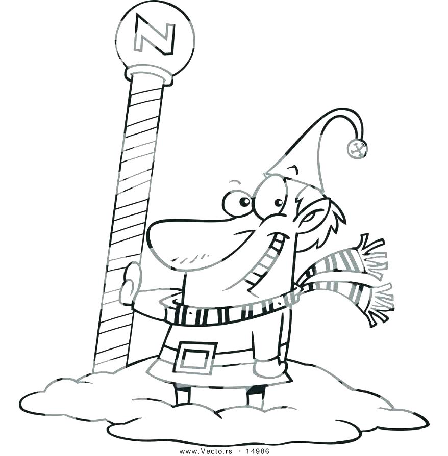 878x895 Stop Light Coloring Page Light Coloring Page North Pole Coloring