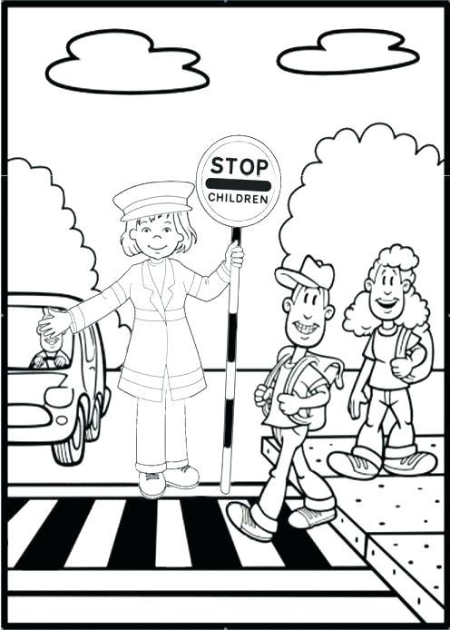 496x694 Stop Light Coloring Page Stop Light Coloring Page Road Safety