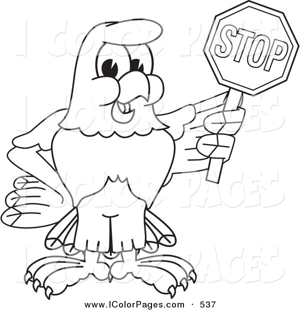 600x620 Vector Coloring Page Of A Coloring Page Outline Of A Bald Eagle