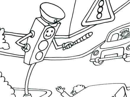 440x330 Stop Sign Coloring Page Coyote And A Stop Sign Coloring Page Free