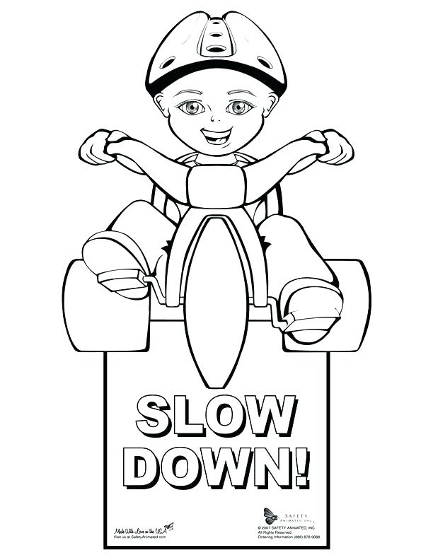 612x792 Safety Signs Coloring With Coloring Pages Traffic Signs Bus Stop