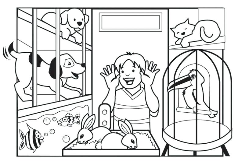 Pet Store Coloring Pages Pet Shop Coloring Pages Shop Colouring 780x552 Pet Store Coloring Pages Pet Shop Coloring Pages Shop Colouring