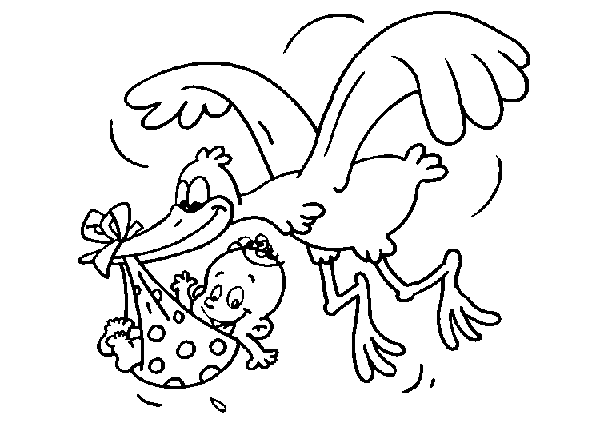 600x423 Stork Coloring Pages