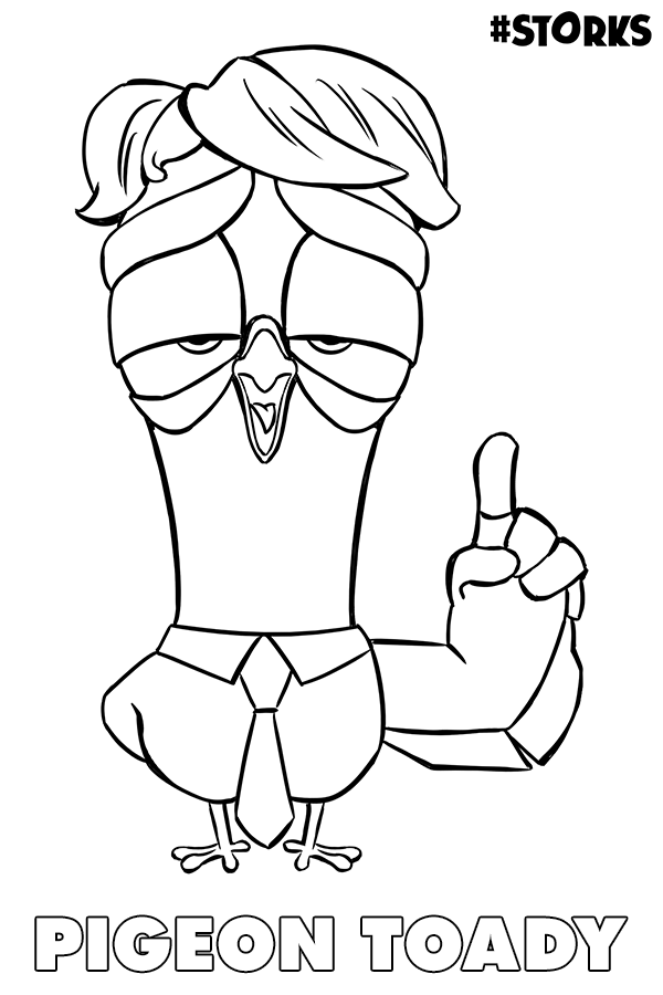 600x900 Storks Coloring Pages Pigeon Toady