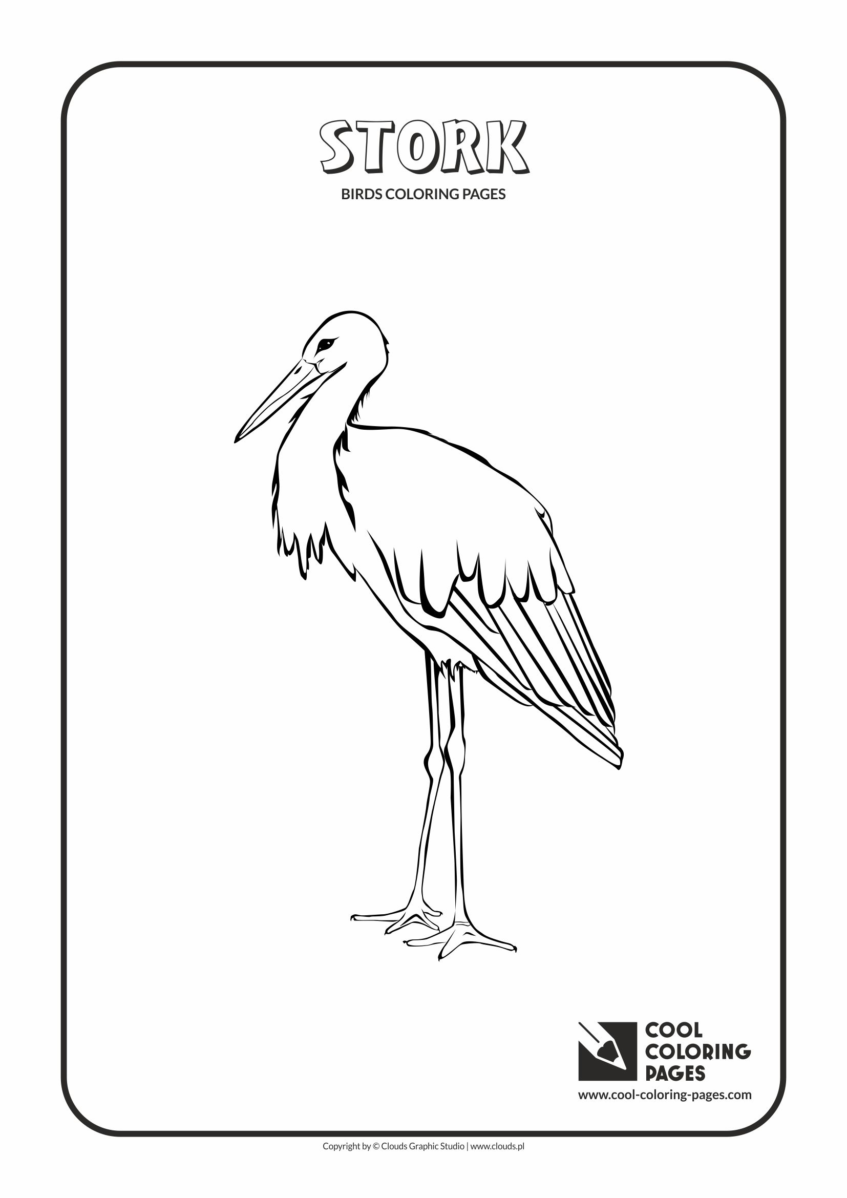1654x2339 Cool Coloring Pages Stork Coloring Page