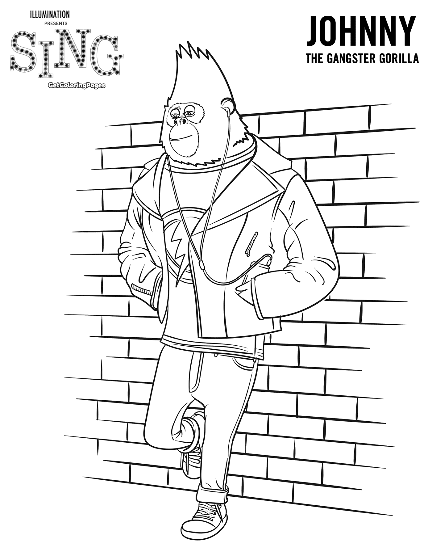 Top 30 Sing Movie Coloring Pages 1400x1800 Top 30 Sing Movie Coloring Pages
