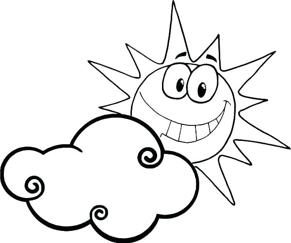 600x502 Coloring Pages Of Clouds Cloud Coloring Pages Cloud Coloring Pages