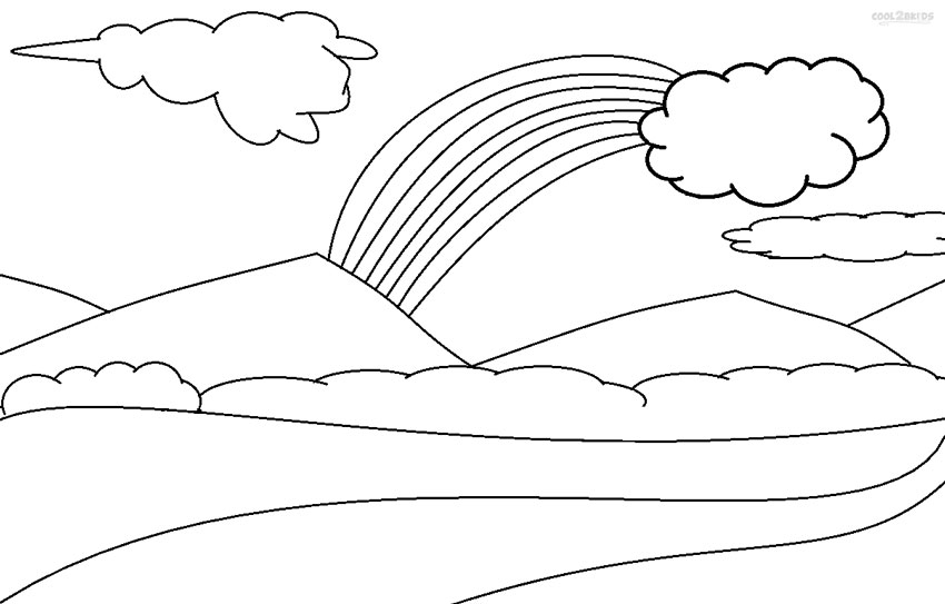 850x543 Printable Cloud Coloring Pages For Kids Cool2bkids