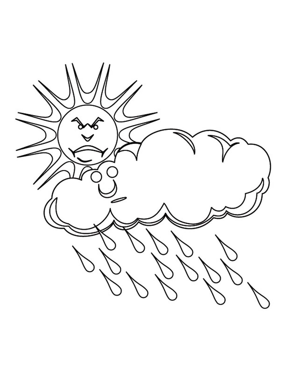 995x1288 Rain Cloud Coloring Page.jpg Coloring Book