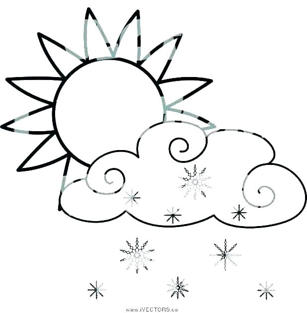 618x630 Cloud Coloring Page