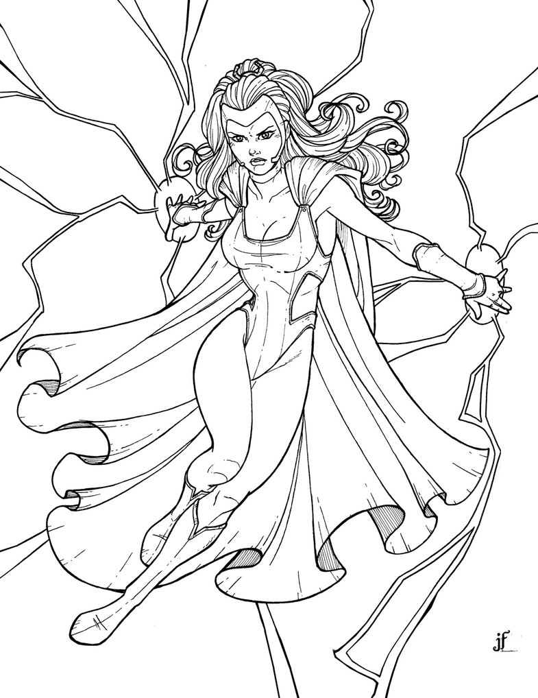 785x1018 Storm Superhero Coloring Pages Download And Print For Free