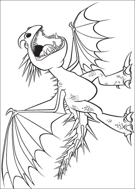 567x794 Coloring Page How To Train Your Dragon