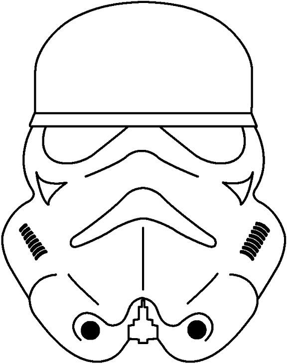 576x731 Stormtrooper Coloring Page