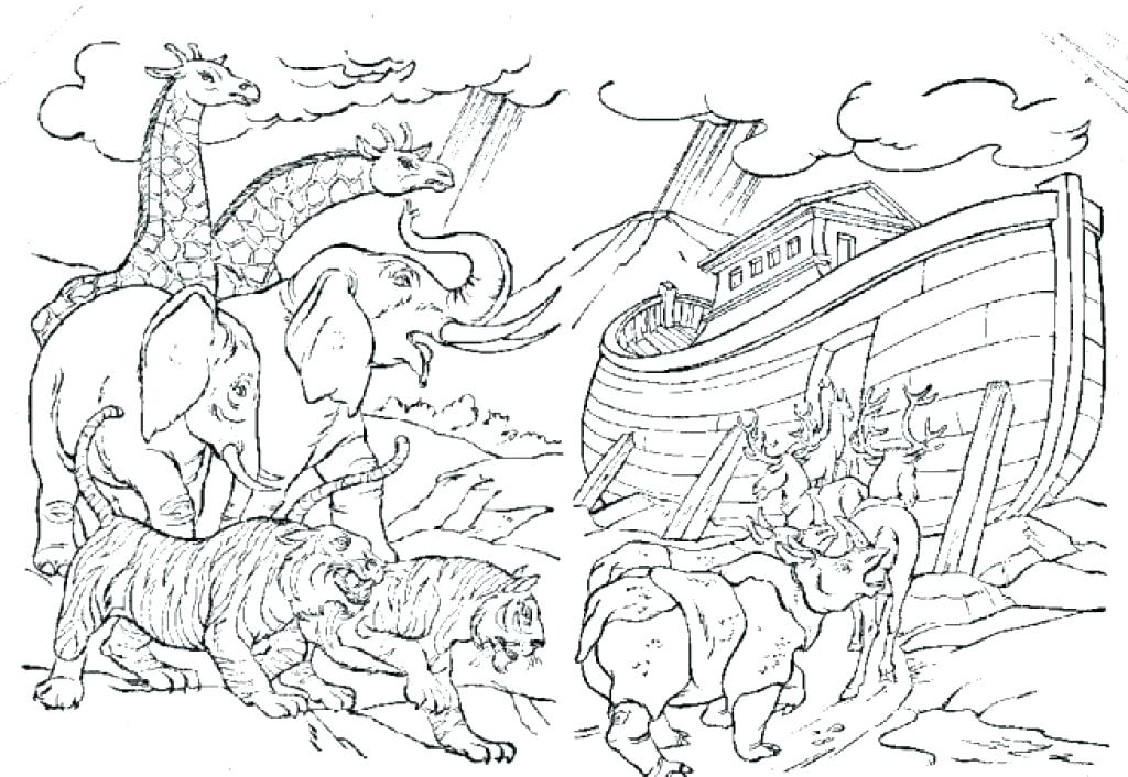 1024x706 Noah Coloring Pages Coloring Pages Pics Of Ark Storybook Coloring