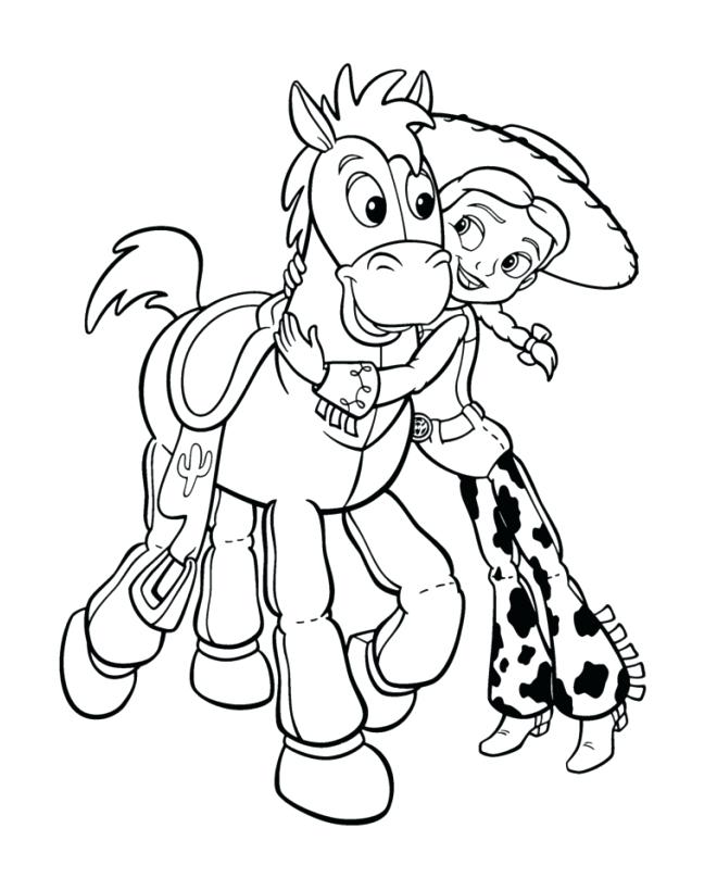 660x808 Jessie Toy Story Coloring Pages Hugs The Horse A Toy Story Buzz