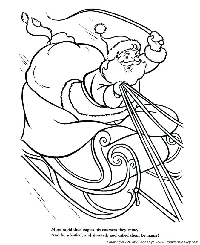 670x820 Twas The Night Before Christmas Coloring Pages Twas The Night