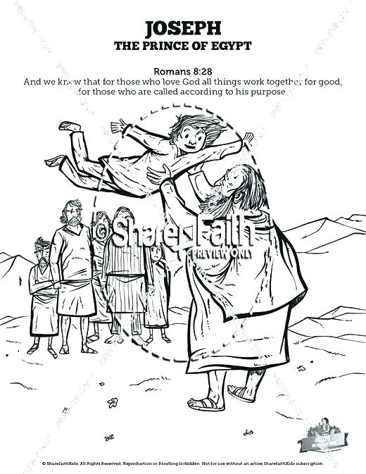 520x673 Joseph Coloring Pages Bible Coloring Pages Interesting In Prison