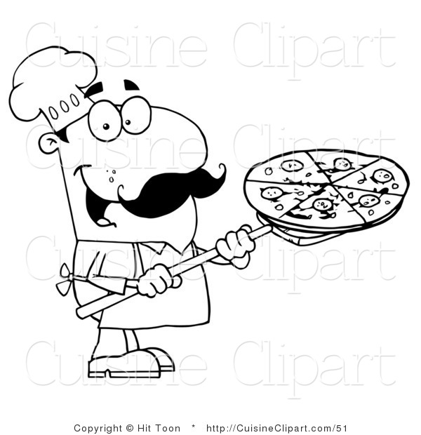 Cuisine Clipart Of A Coloring Page Of A Chef Carrying A Pizza Pie 600x620 Cuisine Clipart Of A Coloring Page Of A Chef Carrying A Pizza Pie