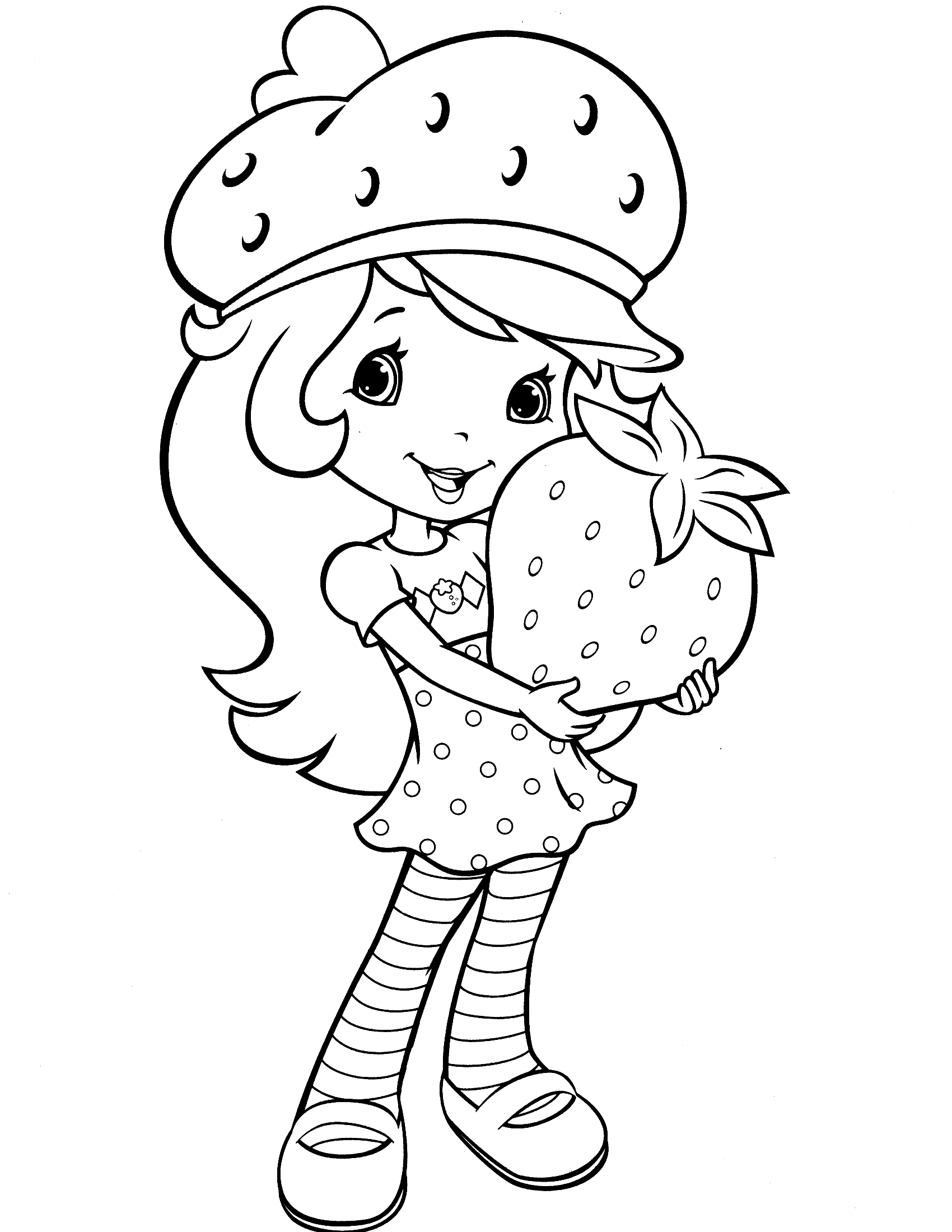 Strawberry Shortcake Coloring Pages 1700x2200 Strawberry Shortcake Coloring Pages