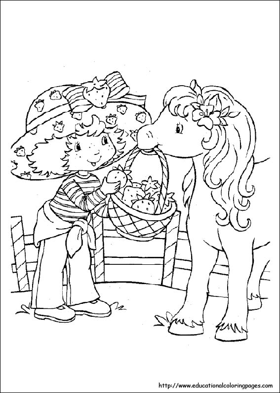 Strawberry Shortcake Coloring Pages Free For Kids 567x794 Strawberry Shortcake Coloring Pages Free For Kids