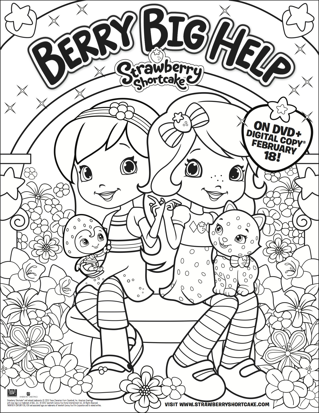 Strawberry Shortcake Coloring Pages Strawberry Shortcake Coloring 1275x1650 Strawberry Shortcake Coloring Pages Strawberry Shortcake Coloring