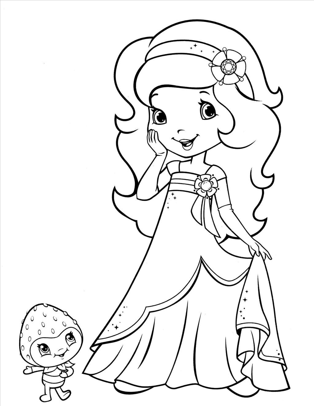 Free Printable Strawberry Shortcake Coloring Pages For Page 1023x1325 Free Printable Strawberry Shortcake Coloring Pages For Page